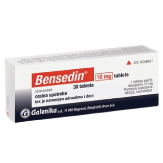 Bensedin / Diazepam 10mg tablets